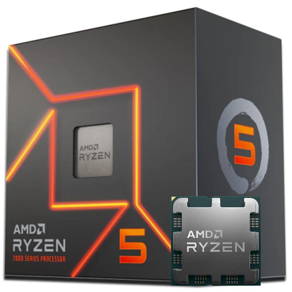 Processador AMD Ryzen 5 7600 AM5, 3.8 GHz, 6 Cores - 12 Threads, 32MB Cache, MB100-100001015BOX