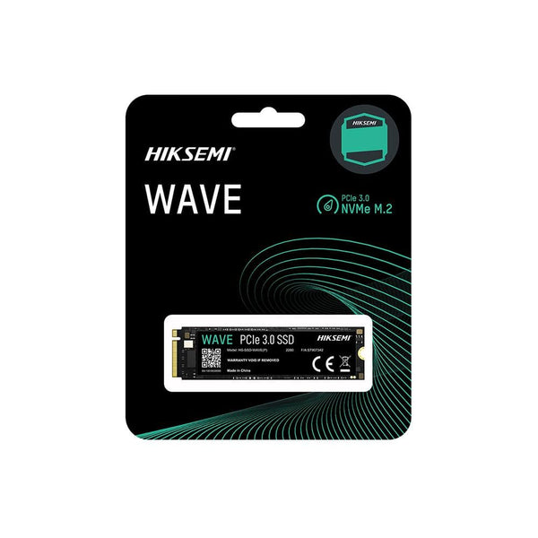 SSD 512GB M.2 2280 NVMe PCIe Hiksemi Wave, Leitura 2500 e Gravação 1025 MB/s, HS-SSD-WAVE(P) 512G