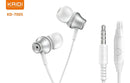Fone de Ouvido In-ear Kaidi Kd-7005 Branco com Microfone