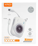 Power Bank Kaidi Kd-999 Indução 10.000mah Usb-c Turbo Tipo A
