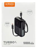Carregador Portatil Kaidi Knc-01p Tipo-c, Lightning Turbo