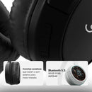 Headphone Get Go Bluetooth 12 Horas De Reprodução Microfone Embutido Controle De Volume E Músicas Haste Ajustável Conchas Acústicas