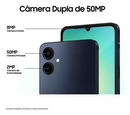 Smartphone Samsung Galaxy A06 4G 128GB 4GB RAM Dual Chip Câmera Traseira 50+2MP Frontal 8MP Tela 6,7" Azul Escuro