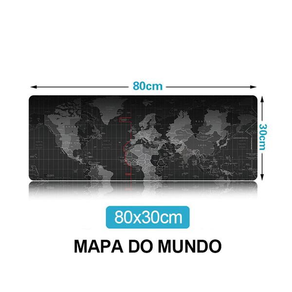 Mouse Pad Gamer Mapa Razer Camuflado Grande 80x30