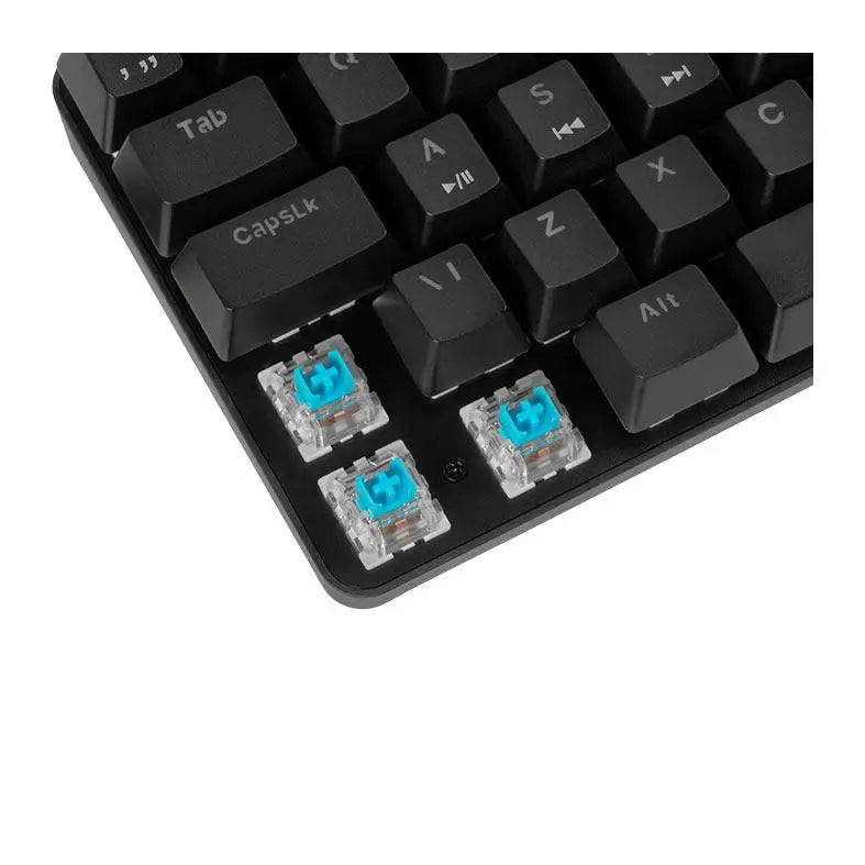 Teclado Mecanico Gamer TGT Sherman Compacto, Rainbow, ABNT2, Switch Azul, Preto, TGT-SHTKL-RBW01