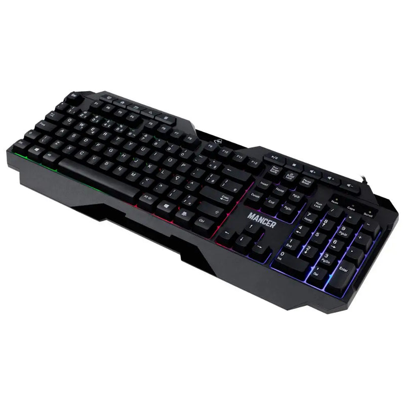 Kit Teclado e Mouse Gamer mancer Krinus, Rainbow< teclado ABNT2, Mouse 3600DPI, MCR-KRS-RBW01