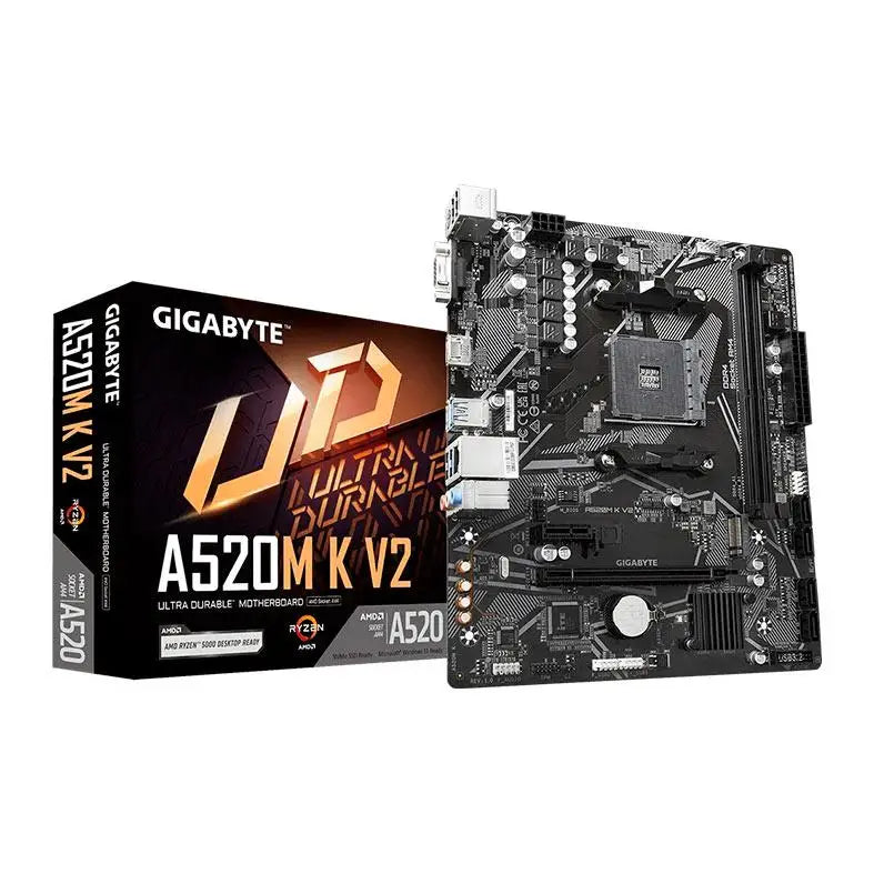 Placa Mae Gigabyte A520M K V2, DDR4, Socket AMD AM4, M-ATX, Chipset AMD A520, A520M-K-V2