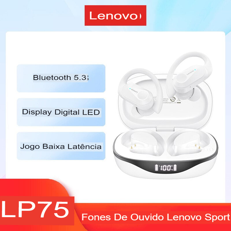 Fone de ouvido bluetooth Lenovo LP75