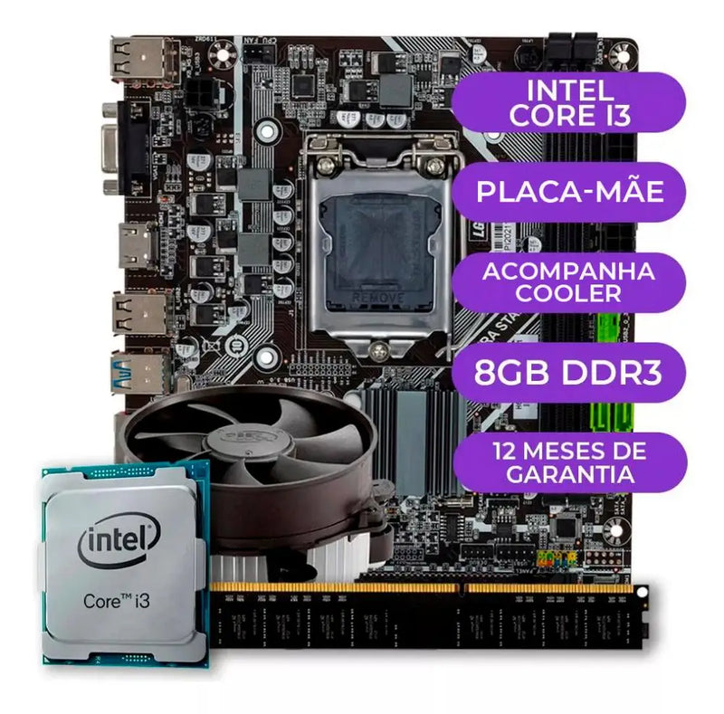 Upgrade Kit, Intel Core i3 + Motherboard + 8GB DDR3