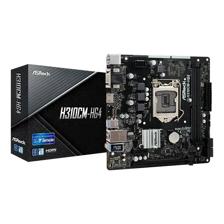 Placa Mae ASRock H310CM-HG4 DDR4 Socket LGA1151 Chipset Intel H310