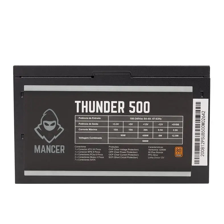 Mancer Thunder 500W Bronze 80 Plus Source, MCR-THR500-BL01