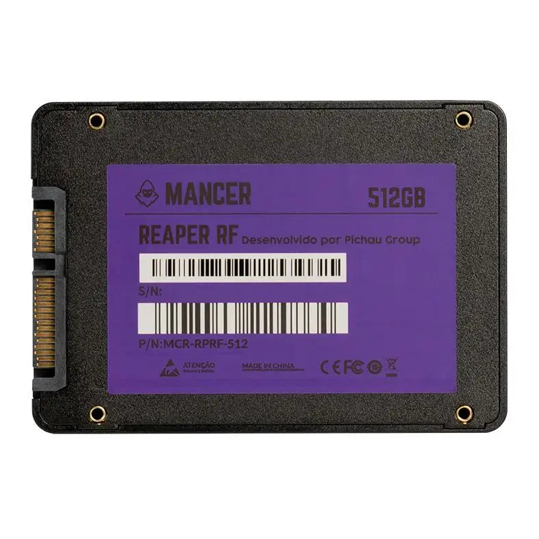 SSD Mancer Reaper RF, 512GB, Sata III 6GB/s, Leitura 500 MB/s, Gravacao 450 MB/s, MCR-RPRF-512