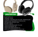 Fone Bluetooth sem Fio Headphone 5.3 Lehmox LEF-1023 Bateria de Longa Duração e Som de Qualidade