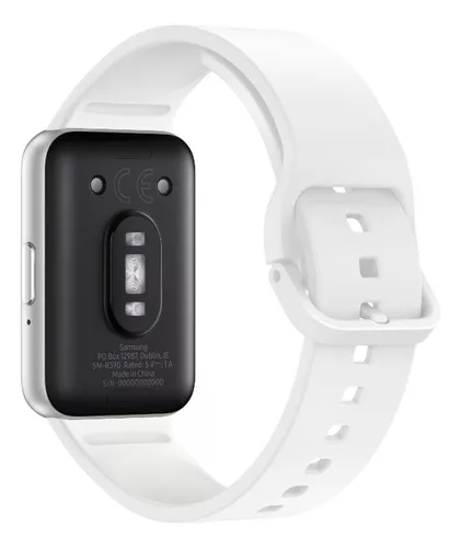 Smartwatch Samsung Galaxy Fit3, Tela AMOLED 1.6", Pulseira Esportiva Prata, Resistente à Água, Monitor Cardíaco