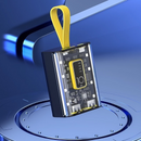 Carregador de banco de potência transparente portátil de 10.000mAh com cabo de carregamento integrado-DX180e portátil de 10.000mAh com cabo de carregamento integrado-DX180