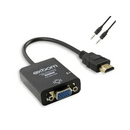 HD Cabo Conversor HDMI Para VGA Exbom CC-HVA100 Com 1 Unidade/2 Unidades Ou 3 Unidades (ALR)
