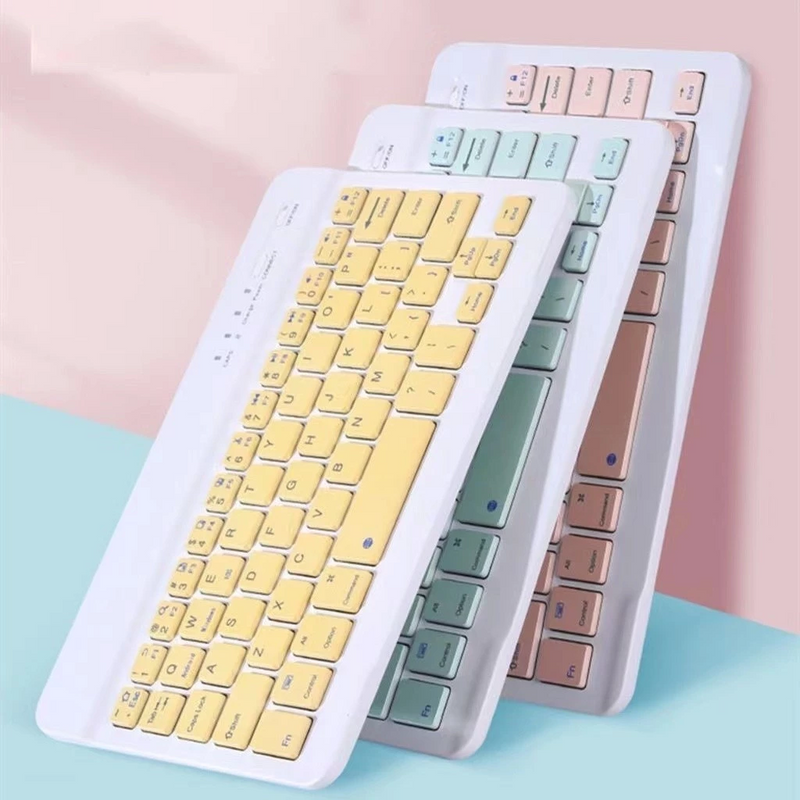 Kit Teclado Mouse Bluetooth Sem Fio Design Moderno Destinado a PC iPad Tablet e Notebook
