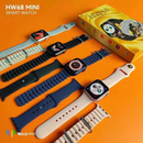 Smartwatch HW68 Mini serie 8 Mini 2 Pulseiras tam 41mm Pulso Braço Fino