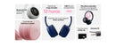 Headphone Get Go Bluetooth 12 Horas De Reprodução Microfone Embutido Controle De Volume E Músicas Haste Ajustável Conchas Acústicas