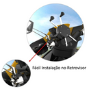 Suporte Garra Para Celular Moto Universal Ajustável Com Carregador Usb