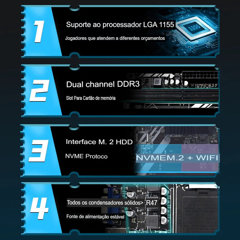 Placa-Mãe MUCAI H61 - A Maravilha da Tecnologia