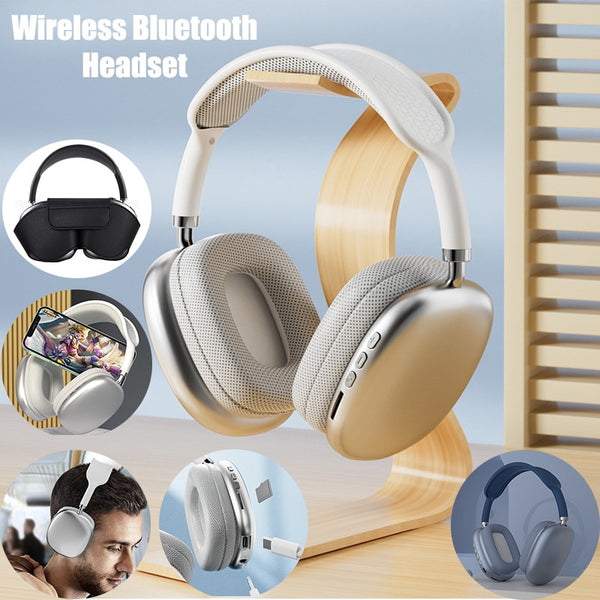 P9 Max Bluetooth Headset gamer Wireless Works For Apple Air Mas Bluetooth Headphones fone de ouvido bluetooth With Mic Case TWS